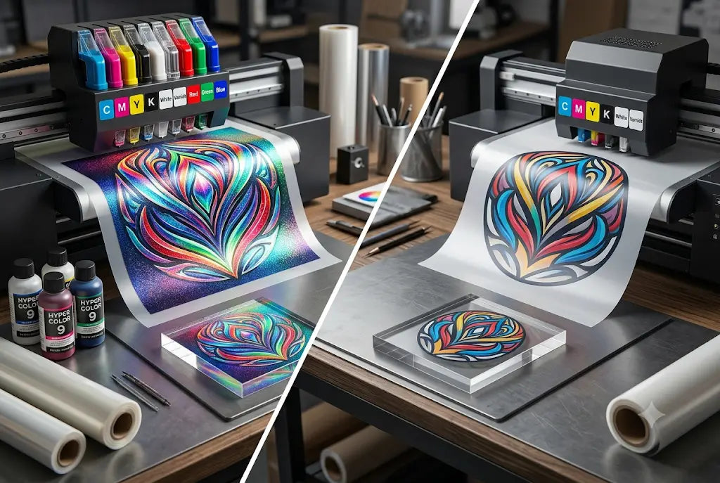 What's the difference between Hyper Color 9 Version and Standard UV DT