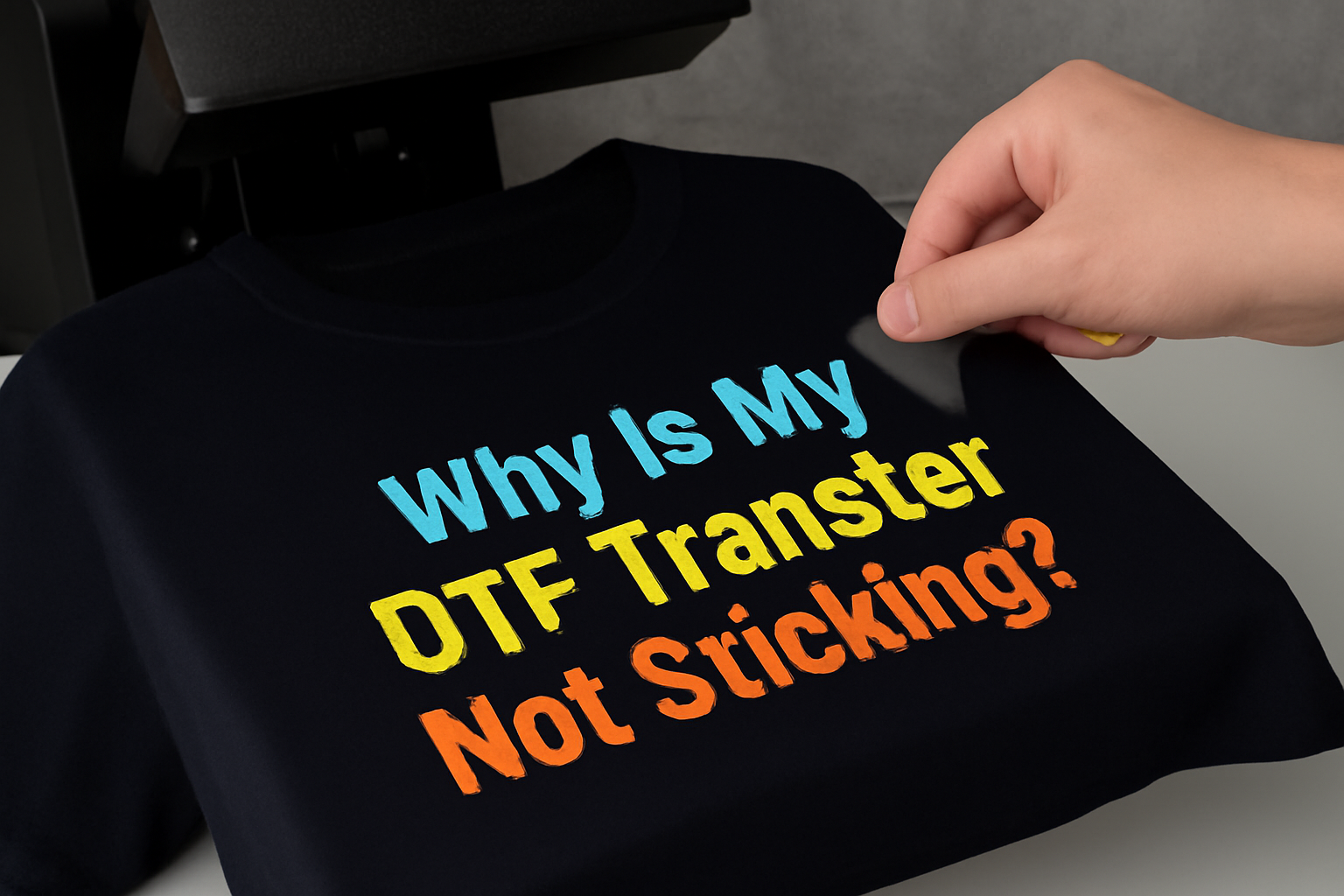 Why Is My DTF Transfer Not Sticking? Fix Common Heat Press Issues Fast
